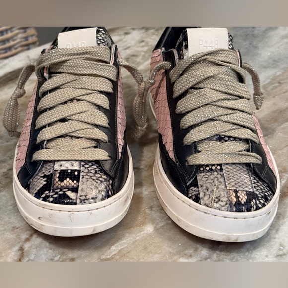 Women’s P448 John Pink Python leather sneakers- Size 40 - Picture 7 of 13